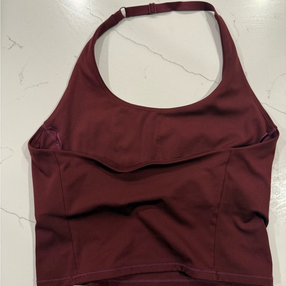 Oner Active Burgundy Halter Top - Picture 2 of 2